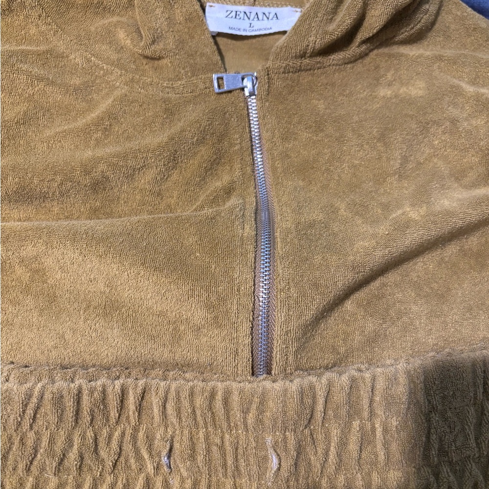 Zenana Periodt Zip-Up Hoodie